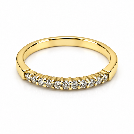 Churumbela en oro amarillo de 14 Kilates montado en diamantes naturales | 22CHA183503LQ