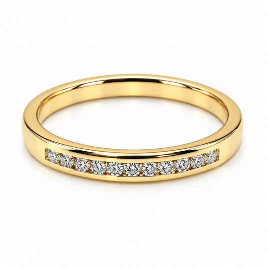 Churumbela en oro amarillo de 14 Kilates montado en diamantes naturales | 22CHA211199LQ