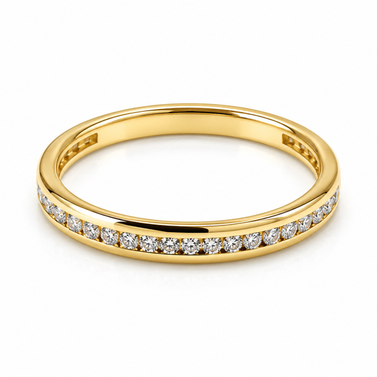 Churumbela en oro amarillo de 14 Kilates montado en diamantes naturales | 22CHA2498LQ