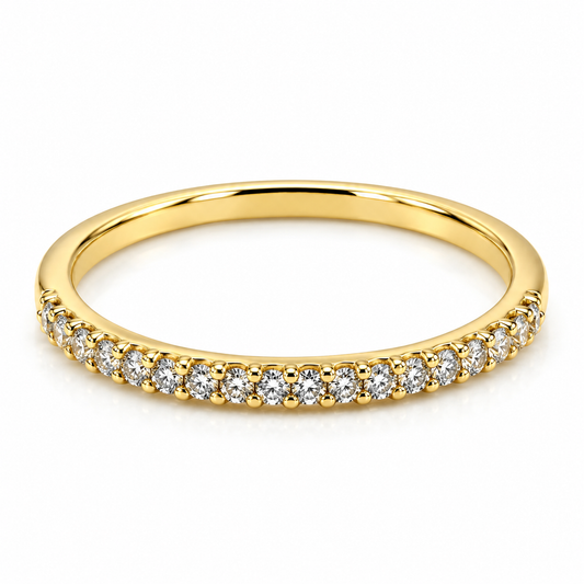 Churumbela en oro amarillo de 14 Kilates montado en diamantes naturales | 22CHA4761LQ