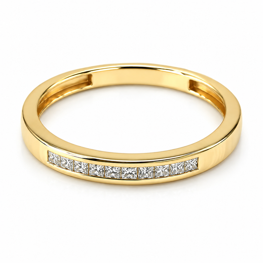 Churumbela en oro amarillo de 14 Kilates montado en diamantes naturales | 22CHA91333LQ