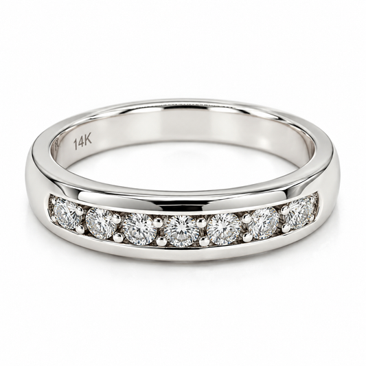 Churumbela en oro blanco de 14 Kilates con Diamantes naturales | 22CHB148LQ