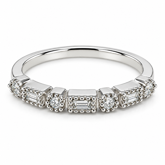 Churumbela en oro blanco de 14 Kilates con Diamantes naturales | 22CHB190790LQ