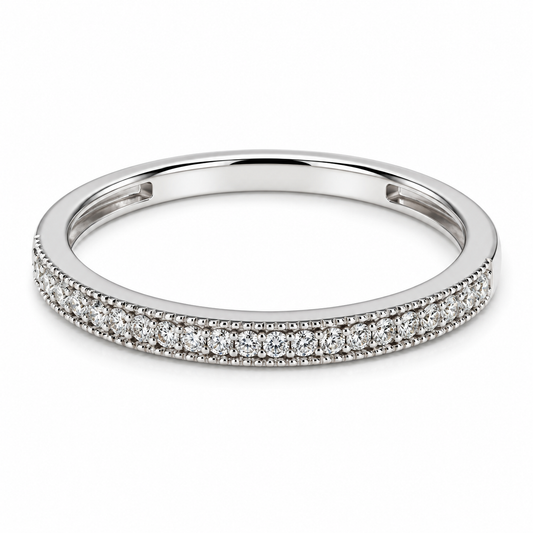 Churumbela en oro blanco de 14 Kilates con Diamantes naturales | 22CHB190791LQ