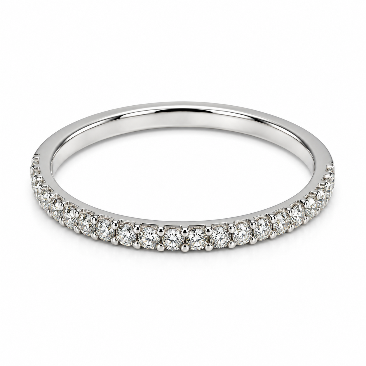 22CHB4901LQ Churumbela en oro blanco de 14 Kilates con Diamantes naturales.
