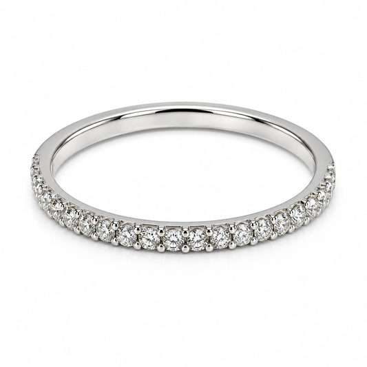 Churumbela en oro blanco de 14 Kilates con Diamantes naturales | 22CHB4901LQ