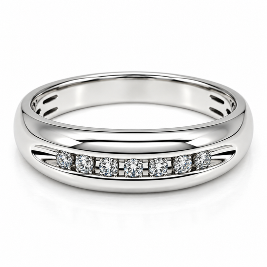 Churumbela en oro blanco de 14 Kilates con Diamantes naturales | 22CHB80958LQ