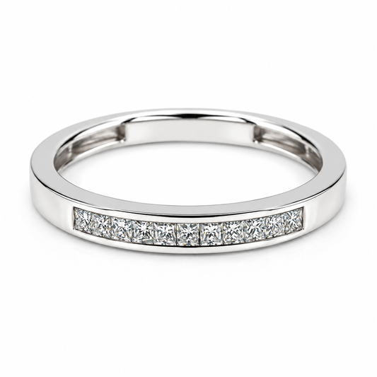Churumbela en oro blanco de 14 Kilates con Diamantes naturales | 22CHB91333LQ
