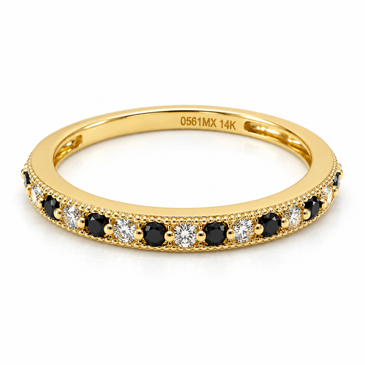 Churumbela en oro amarillo de 14 Kilates con circonias | 23CHA539LQ-BN