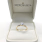 25JCL09LQ Anillo de compromiso con Diamante de Laboratorio en oro de 14 Kilates