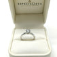 25JCL09BLQ Anillo de compromiso con Diamante de Laboratorio en oro de 14 Kilates