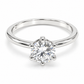 Anillo de compromiso en oro blanco de 14 kilates con Diamante de Laboratorio | 25JCL16LQ