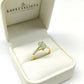 25JCL24LQ Anillo de compromiso tradicional en oro Amarillo de 14 kilates con diamante de laboratorio en corte Oval