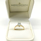25JCL24LQ Anillo de compromiso tradicional en oro Amarillo de 14 kilates con diamante de laboratorio en corte Oval