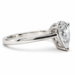 25JCL277487LQ Anillo de compromiso en oro blanco de 14 Kilates con Diamante de Laboratorio
