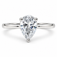 25JCL277487LQ Anillo de compromiso en oro blanco de 14 Kilates con Diamante de Laboratorio