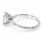 Anillo de compromiso tradicional en oro blanco de 14 kilates con diamante de laboratorio | 25JCL27LQ