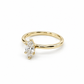 25JCL28LQ Anillo de compromiso en oro Amarillo de 14 kilates con diamante de laboratorio en corte Marquise