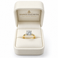 25JCM100ALQ Anillo de compromiso tradicional en oro de 14 Kilates con Moissanita