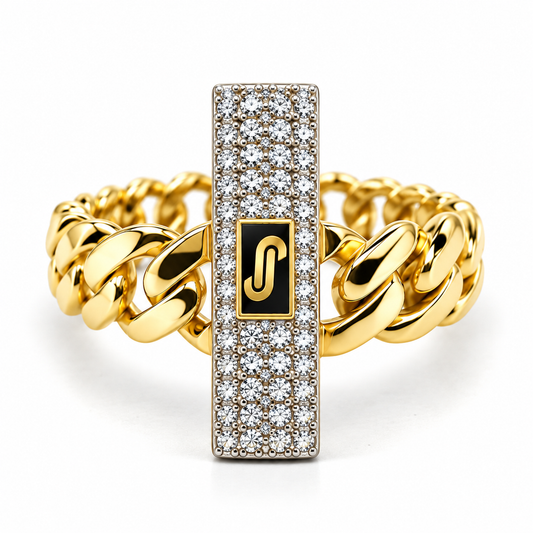 Anillo Mónaco Chain en oro amarillo de 10 Kilates | 30JC67LQ