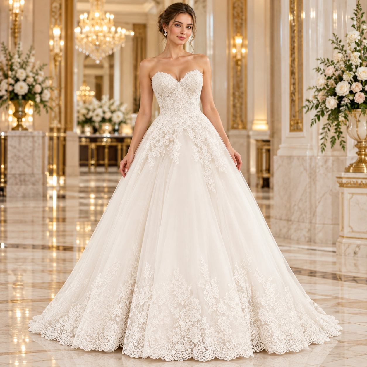 Vestido Becky princesa ivory 51AS22606-BLQ, vista frontal