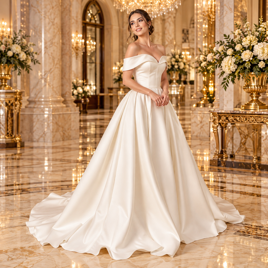 Vestido princesa ivory 51BBCL05LQ, vista frontal