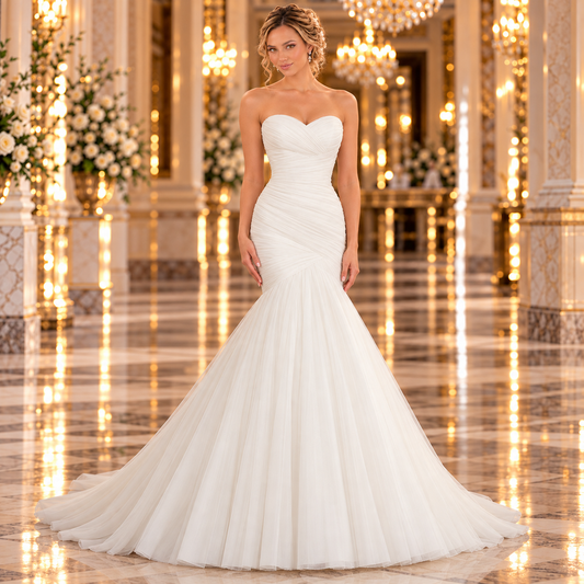Vestido de Novia Morilee sirena Ivory 51ML5108LQ, frente