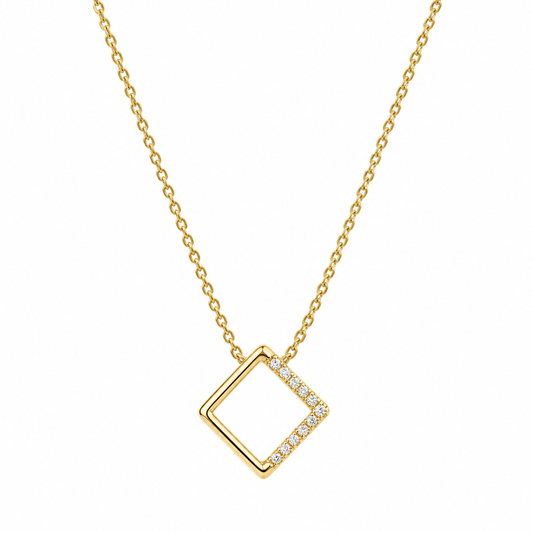Collar en oro de 14 Kilates con Diamantes naturales | 602117202LQ