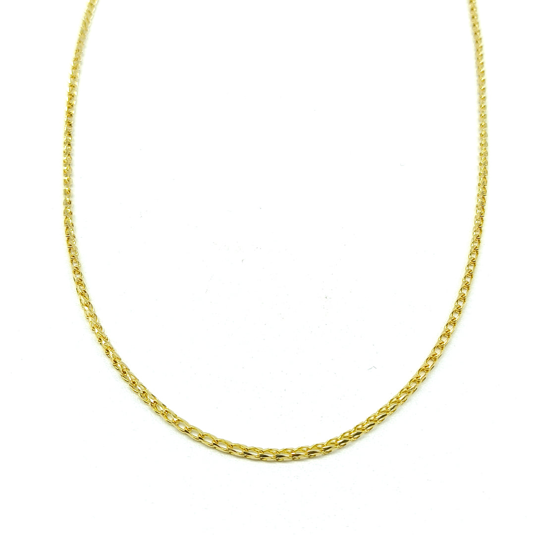 6040067LQ Cadena Franco en oro amarillo de 14 kilates