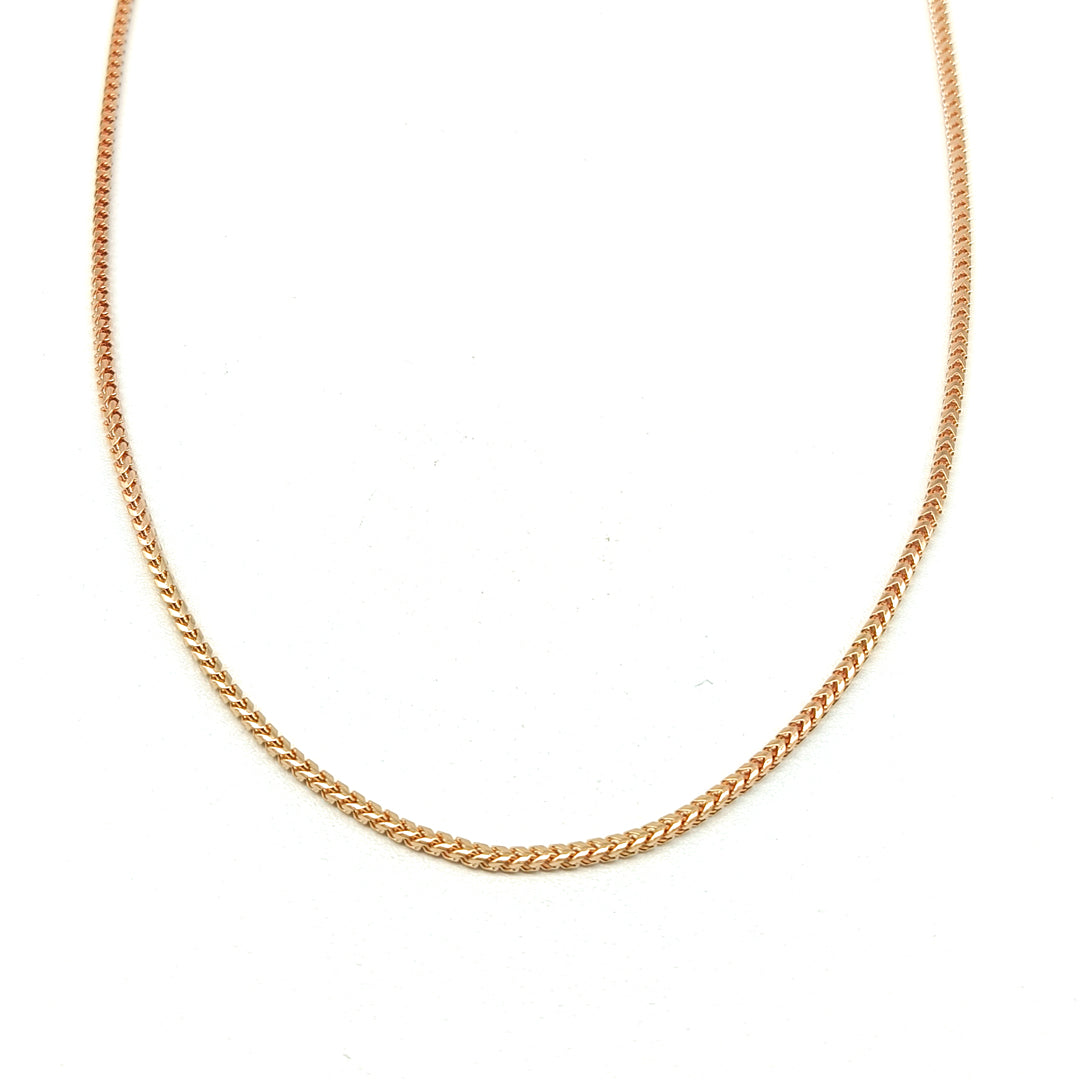 Cadena Franco en oro rosa de 14 kilates | 6040070RLQ-2MM