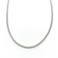 6040100BLQ-2.4MM Cadena Franco en oro blanco de 14 kilates