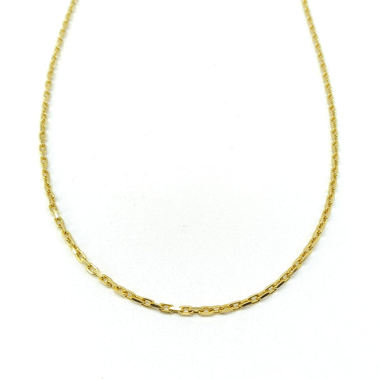 6040110ALQ Cadena de eslabones en oro amarillo de 14 kilates