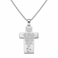 6040193LQ Collar con colgante con oración Padre Nuestro en oro de 14 Kilates
