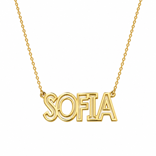 Collar con nombre en oro de 14 Kilates | 6040203LQ