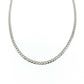 6040258LQ Cadena barbada en oro blanco de 14 kilates