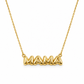 6040259LQ Collar en oro amarillo de 14 Kilates con colgante de Mama