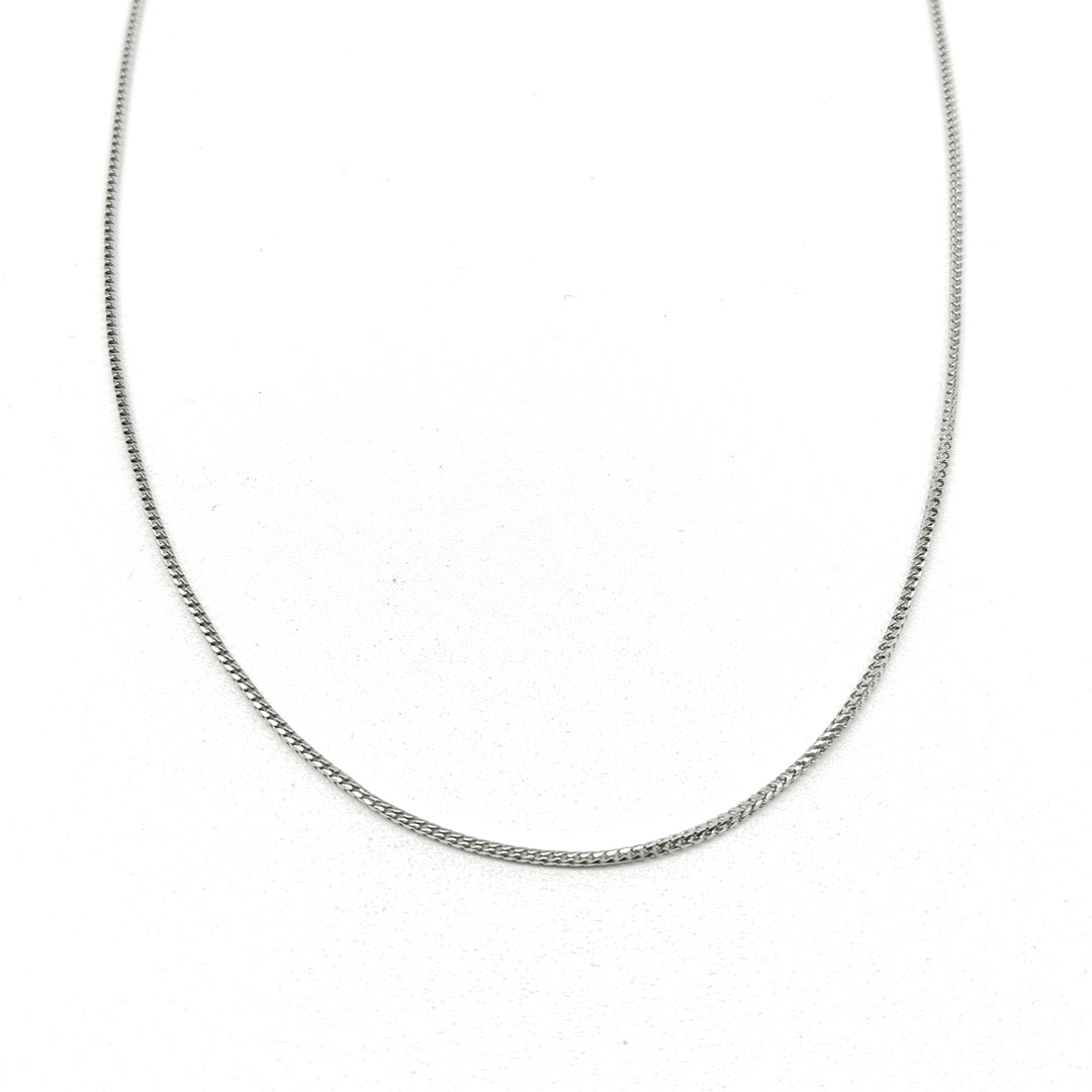 6040271LQ Cadena Franco en oro blanco de 14 Kilates