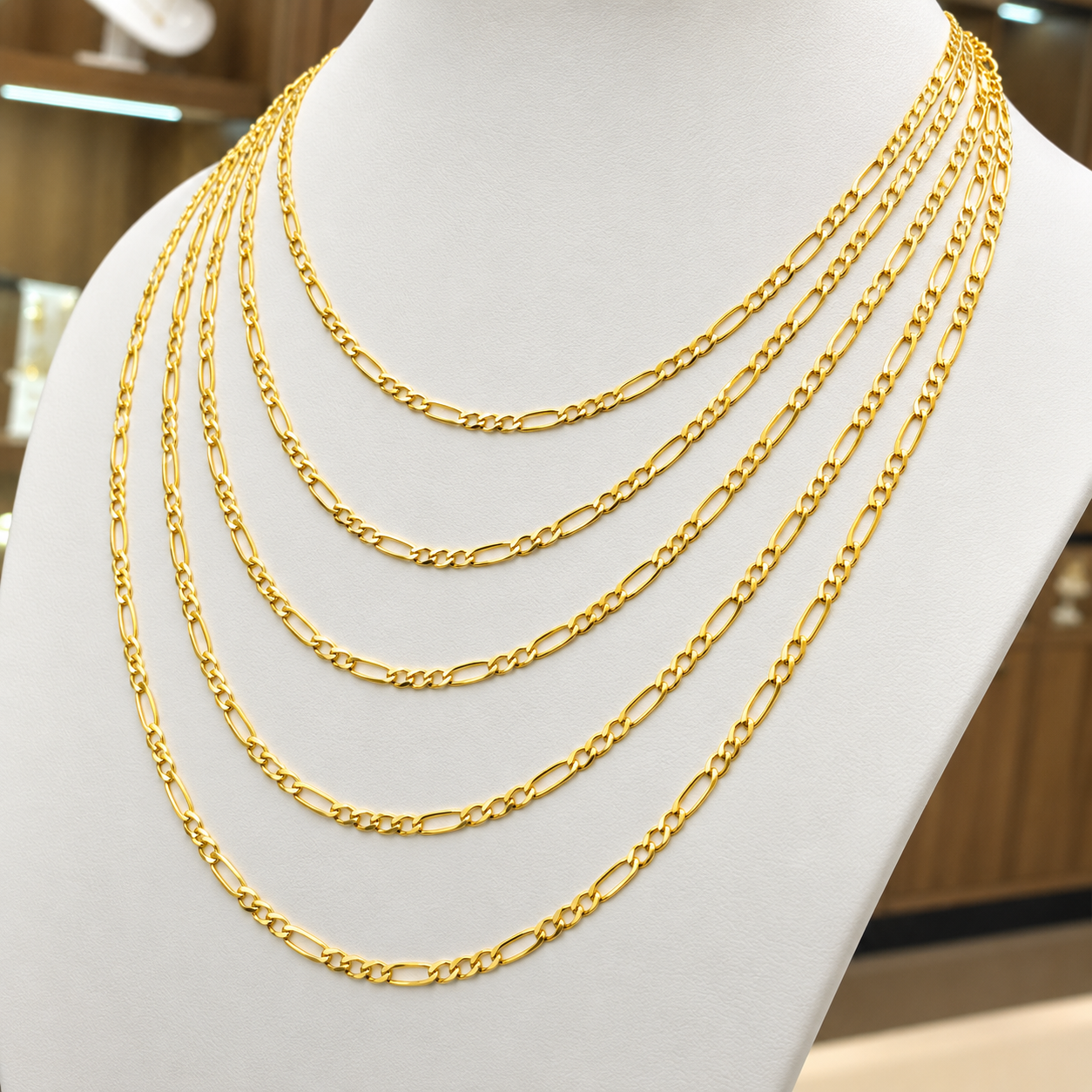 6050061LQ Cadena tipo Cartier en oro de 10 Kilates