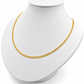 6050093LQ Cadena barbada en oro amarillo de 10 Kilates. Disponible en 60cm