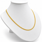 6050093LQ Cadena barbada en oro amarillo de 10 Kilates. Disponible en 60cm