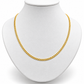 6050093LQ Cadena barbada en oro amarillo de 10 Kilates. Disponible en 60cm