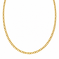 6050093LQ Cadena barbada en oro amarillo de 10 Kilates. Disponible en 60cm