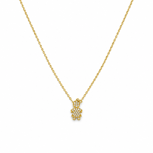 Collar de niña en oro amarillo de 10K | 6050161LQ