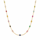 6050162LQ Collar en oro amarillo de 10 Kilates con gemas multicolores