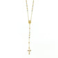 6050178LQ Rosario en oro florentino de 10 Kilates
