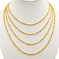 Torsal tipo Figaro en oro amarillo de 10 Kilates | 6050184LQ