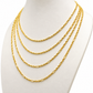 Torsal tipo Figaro en oro amarillo de 10 Kilates | 6050184LQ