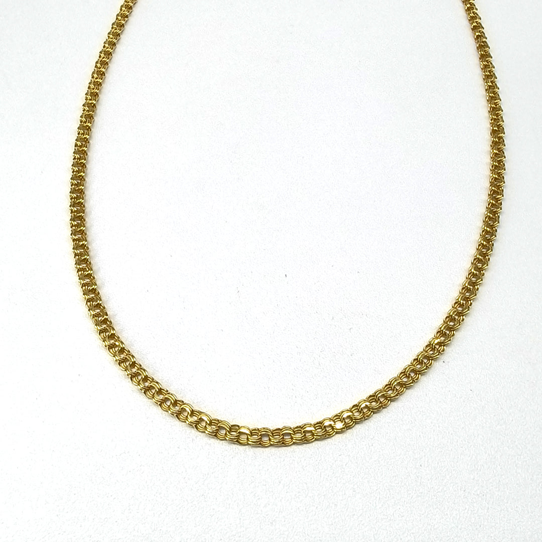 6050188LQ Cadena tipo chino en oro de 10 Kilates.