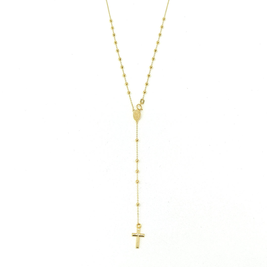 6050196LQ Rosario en oro amarillo de 10 Kilates