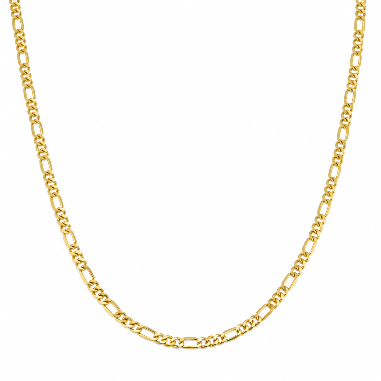 6050333LQ Cadena de eslabones 3x1 en oro amarillo de 10 Kilates